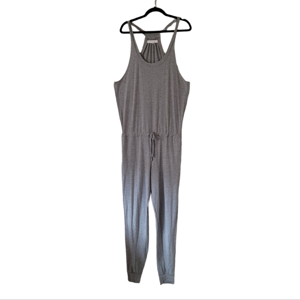 Spiritual Gangster Racerback Jumpsuit in Heather Grey‎ - Picture 3 of 6